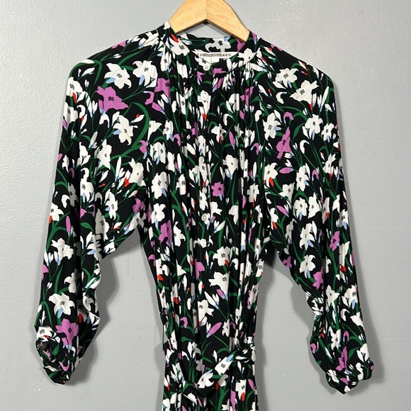 Veronica Beard Long/ Maxi Floral Relaxed Belted Dress size 2 - Picture 5 of 14